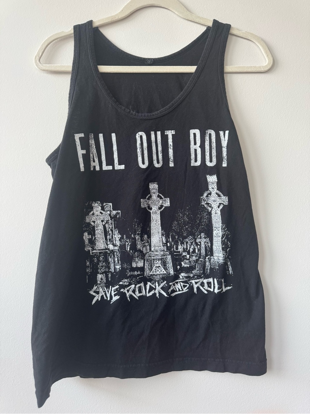 Fall Out Boy Save Rock N Roll Black Tanktop Men Sz S